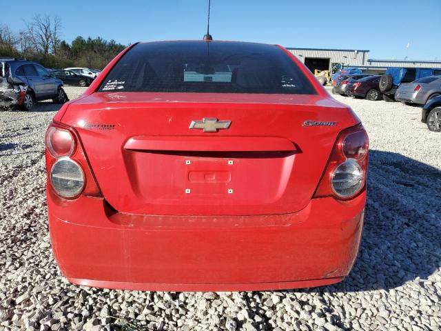 1G1JB5SH0F4103833 - 2015 CHEVROLET SONIC LS RED photo 6