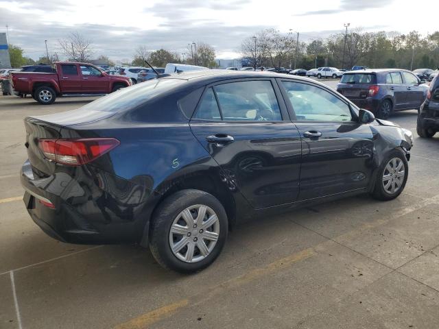 3KPA24AD9NE491366 - 2022 KIA RIO LX BLACK photo 3