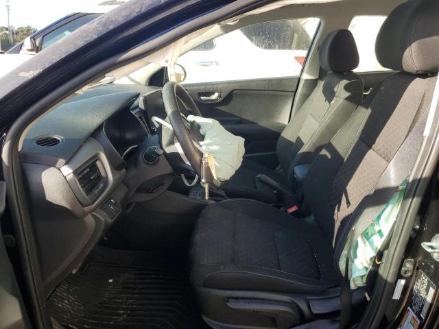 3KPA24AD9NE491366 - 2022 KIA RIO LX BLACK photo 7