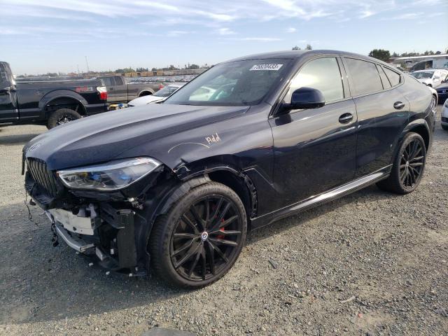 5UXCY8C09N9N23826 - 2022 BMW X6 M50I BLACK photo 1