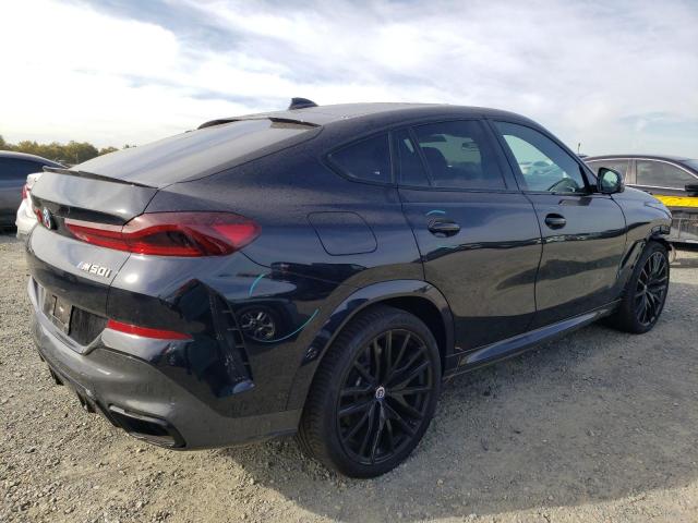 5UXCY8C09N9N23826 - 2022 BMW X6 M50I BLACK photo 3