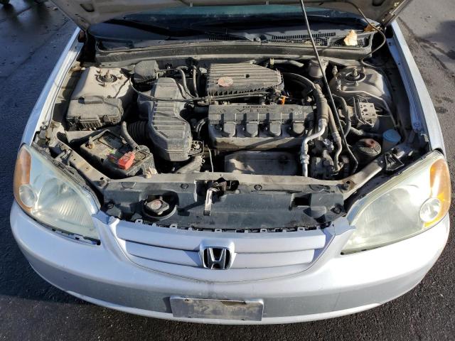 2HGES26782H588827 - 2002 HONDA CIVIC EX SILVER photo 11