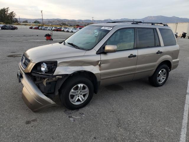 2HKYF18744H564008 - 2004 HONDA PILOT EXL BROWN photo 1