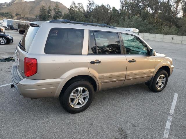 2HKYF18744H564008 - 2004 HONDA PILOT EXL BROWN photo 3