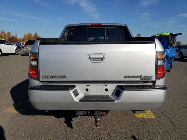 2HJYK163X8H539636 - 2008 HONDA RIDGELINE RTX SILVER photo 6