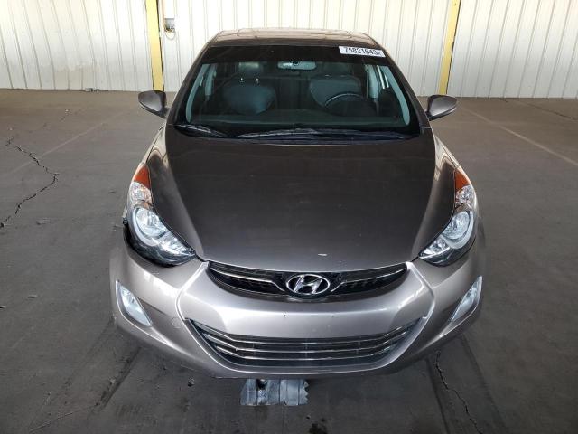 5NPDH4AEXDH252777 - 2013 HYUNDAI ELANTRA GLS GRAY photo 5