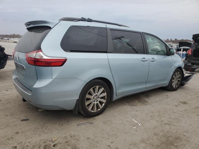 5TDYK3DC6GS730084 - 2016 TOYOTA SIENNA XLE BLUE photo 3