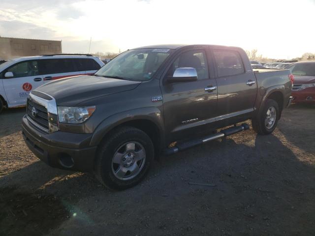 5TFDV58158X042745 - 2008 TOYOTA TUNDRA CREWMAX LIMITED GRAY photo 1