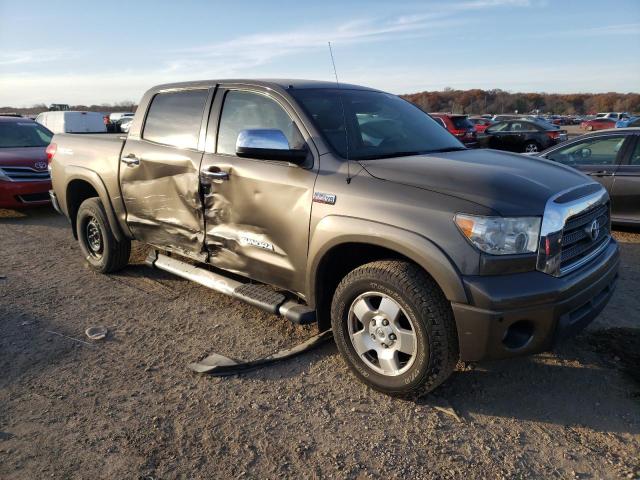 5TFDV58158X042745 - 2008 TOYOTA TUNDRA CREWMAX LIMITED GRAY photo 4