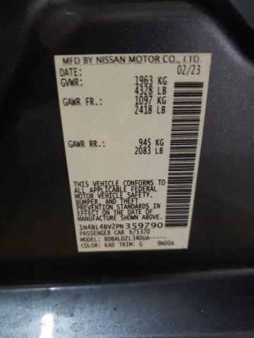 1N4BL4BV2PN359790 - 2023 NISSAN ALTIMA S GRAY photo 13