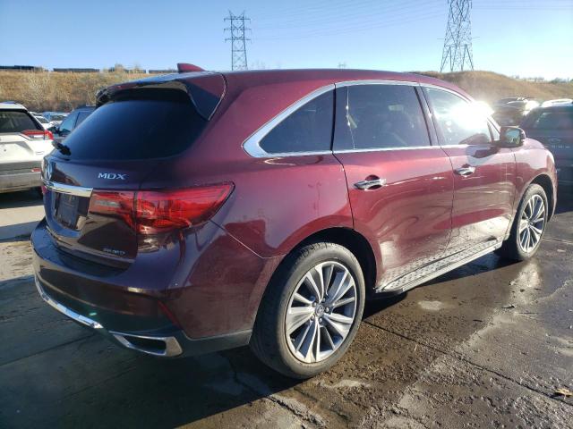 5J8YD4H59JL028945 - 2018 ACURA MDX TECHNOLOGY BURGUNDY photo 3