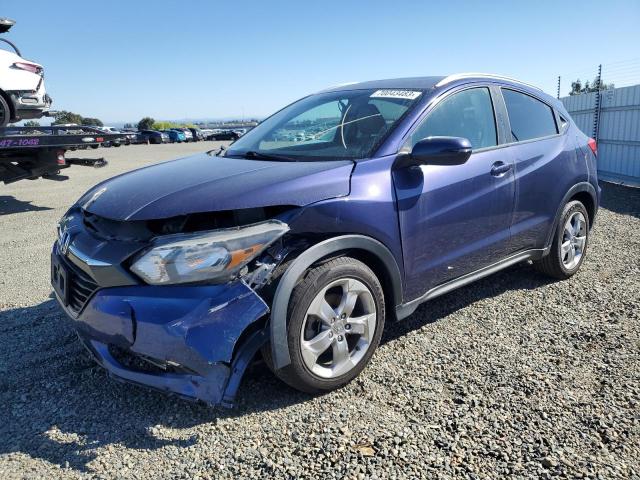 3CZRU5H76GM750160 - 2016 HONDA HR-V EXL BLUE photo 1