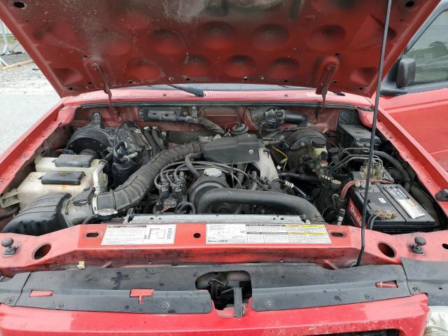 1FTYR10C31PA47394 - 2001 FORD RANGER RED photo 11