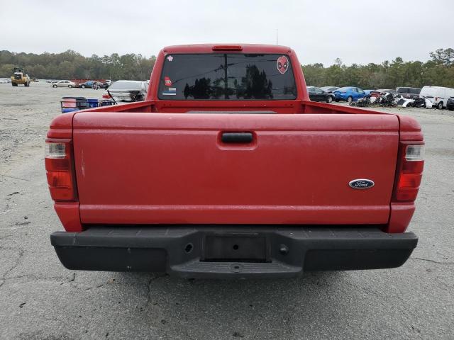 1FTYR10C31PA47394 - 2001 FORD RANGER RED photo 6
