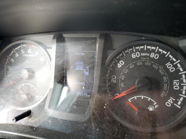 5TFRX5GNXJX109267 - 2018 TOYOTA TACOMA ACCESS CAB ვერცხლისფერი ფოტო 9