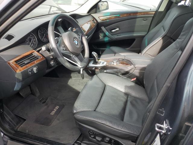 WBANW13559C161728 - 2009 BMW 5 SERIES I GRAY photo 7