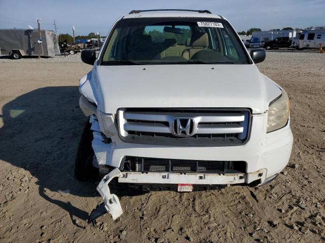 5FNYF18127B021495 - 2007 HONDA PILOT LX WHITE photo 5