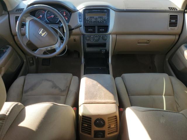 5FNYF18127B021495 - 2007 HONDA PILOT LX WHITE photo 8