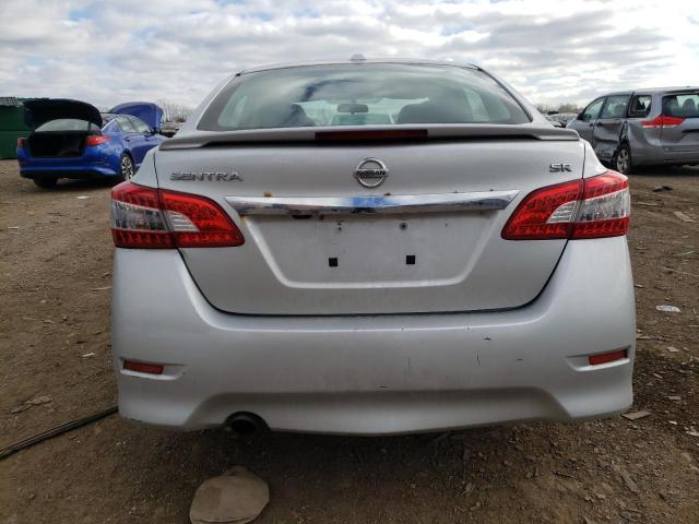 3N1AB7AP1FY325101 - 2015 NISSAN SENTRA S SILVER photo 6