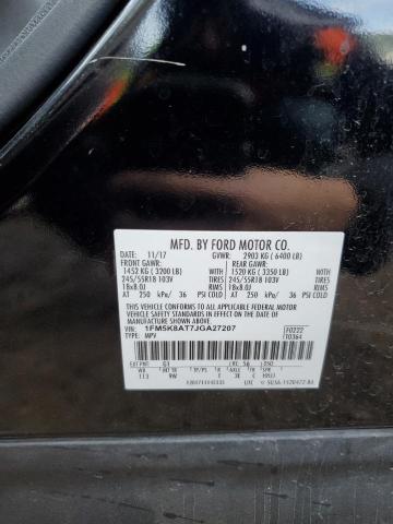 1FM5K8AT7JGA27207 - 2018 FORD EXPLORER POLICE INTERCEPTOR BLACK photo 13