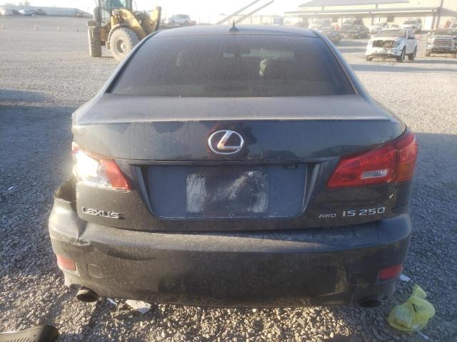 JTHCK262475013681 - 2007 LEXUS IS 250 BLACK photo 6