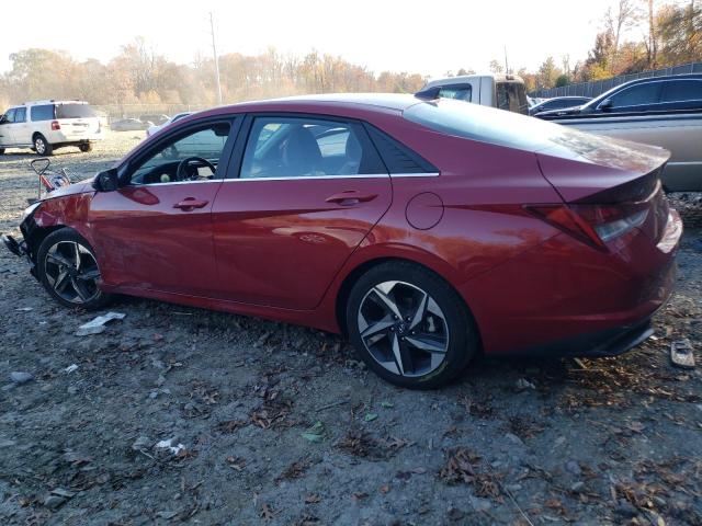 KMHLN4AJ9PU045949 - 2023 HYUNDAI ELANTRA LIMITED RED photo 2