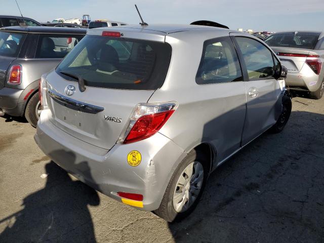 JTDJTUD36ED577073 - 2014 TOYOTA YARIS SILVER photo 3