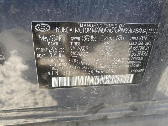 5NMZT3LB4JH063486 - 2018 HYUNDAI SANTA FE S GRAY photo 13