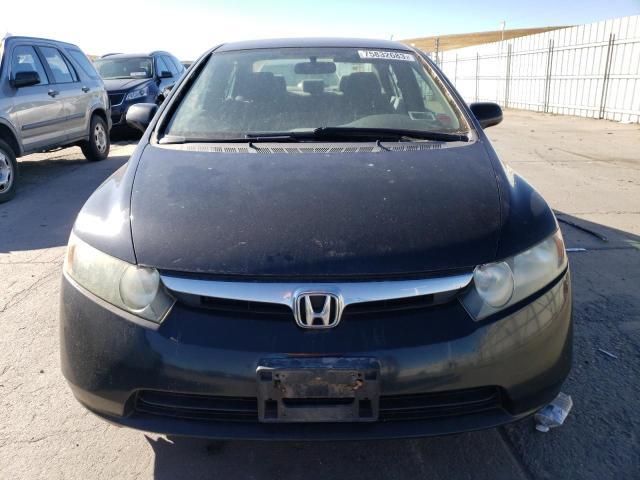 1HGFA16557L019833 - 2007 HONDA CIVIC LX BLACK photo 5