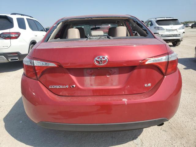 5YFBURHEXFP328977 - 2015 TOYOTA COROLLA L RED photo 6