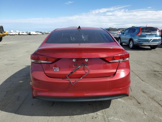 KMHD74LF6HU092607 - 2017 HYUNDAI ELANTRA SE RED photo 6