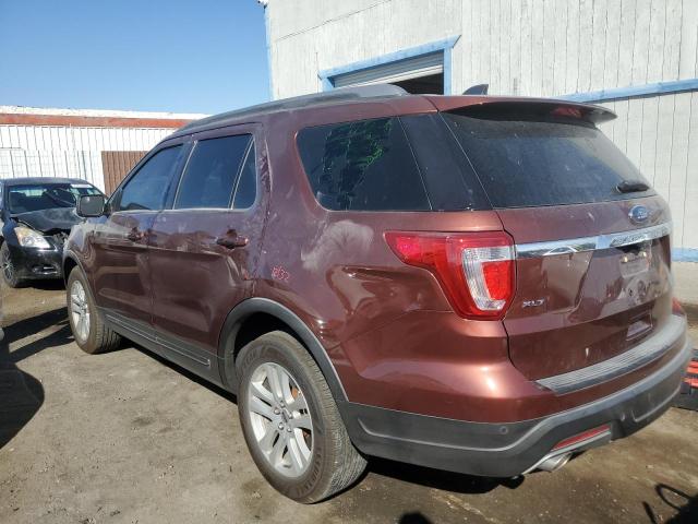 1FM5K7D89JGC72785 - 2018 FORD EXPLORER XLT BURGUNDY photo 2