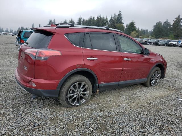 JTMDJREV2JD229328 - 2018 TOYOTA RAV4 HV LIMITED RED photo 3