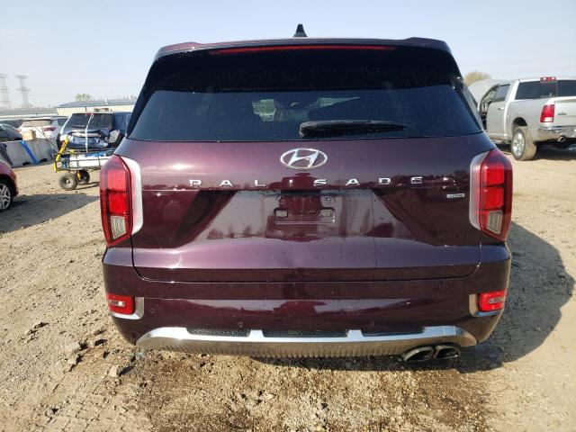 KM8R7DHEXNU478593 - 2022 HYUNDAI PALISADE CALLIGRAPHY BURGUNDY photo 6