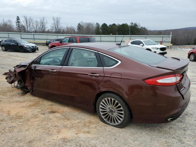 3FA6P0K9XFR207401 - 2015 FORD FUSION TITANIUM BURGUNDY photo 2