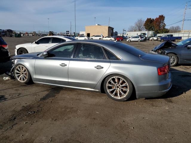 WAUAGAFD2DN009272 - 2013 AUDI A8 QUATTRO SILVER photo 2