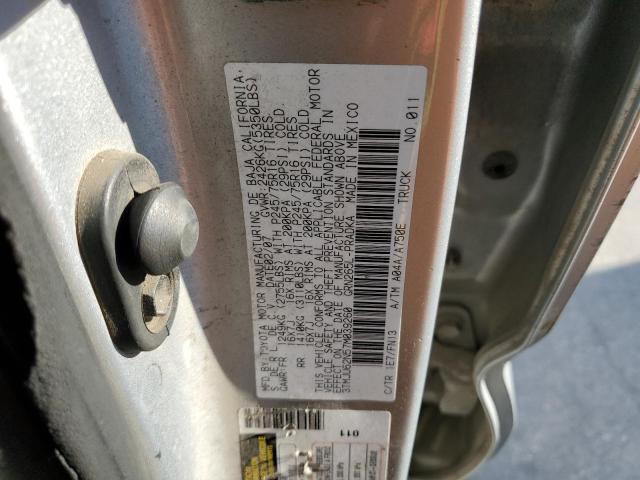 3TMJU62N57M039260 - 2007 TOYOTA TACOMA DOUBLE CAB PRERUNNER SILVER photo 12