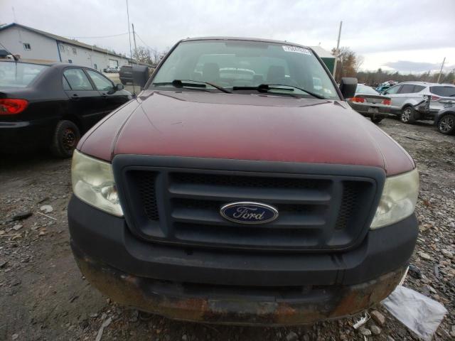 1FTRF12225NB12058 - 2005 FORD F150 MAROON photo 5