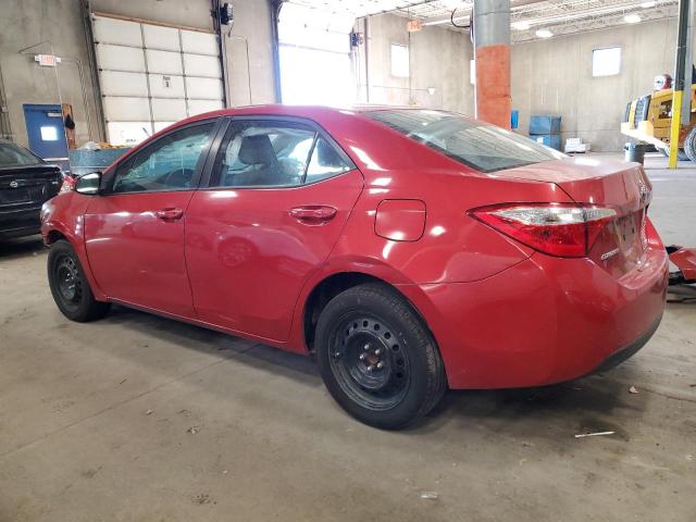 5YFBURHE3GP455040 - 2016 TOYOTA COROLLA L RED photo 2