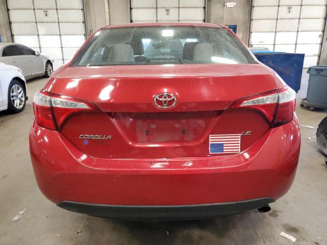 5YFBURHE3GP455040 - 2016 TOYOTA COROLLA L RED photo 6