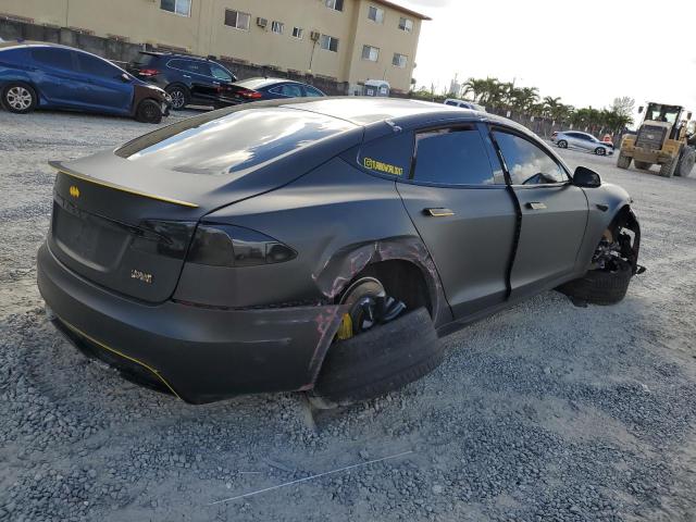 5YJSA1E64NF460943 - 2022 TESLA MODEL S Սև լուսանկար 3