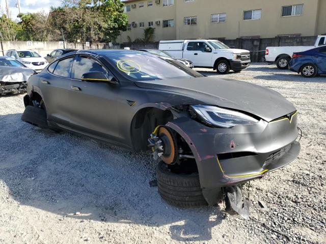 5YJSA1E64NF460943 - 2022 TESLA MODEL S Սև լուսանկար 4