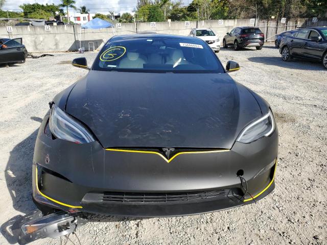 5YJSA1E64NF460943 - 2022 TESLA MODEL S Սև լուսանկար 5