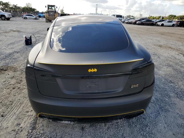 5YJSA1E64NF460943 - 2022 TESLA MODEL S Սև լուսանկար 6