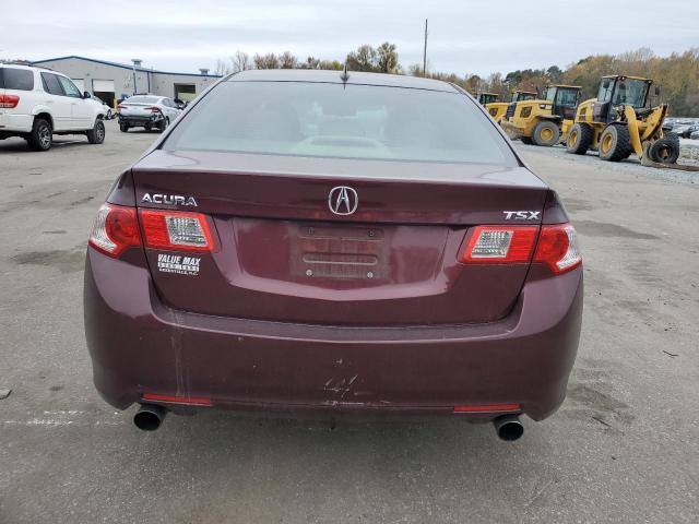 JH4CU2F6XAC008002 - 2010 ACURA TSX BURGUNDY photo 6