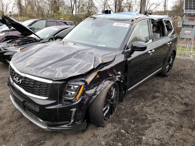 5XYP5DHC9NG263434 - 2022 KIA TELLURIDE SX BLACK photo 1