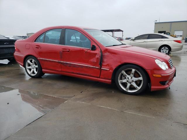 WDBRF52H57F905961 - 2007 MERCEDES-BENZ C 230 RED photo 4