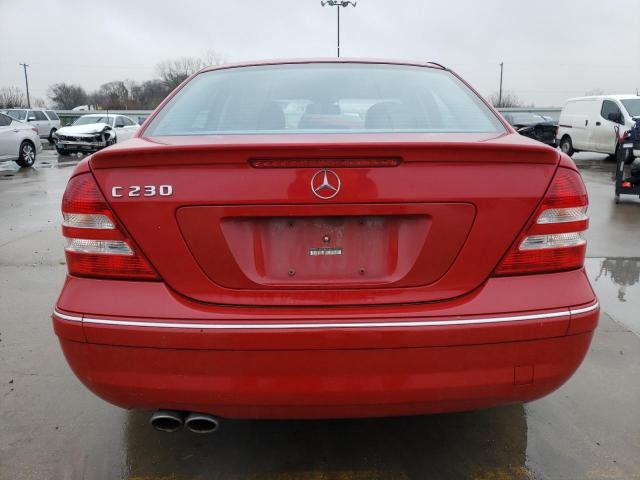 WDBRF52H57F905961 - 2007 MERCEDES-BENZ C 230 RED photo 6