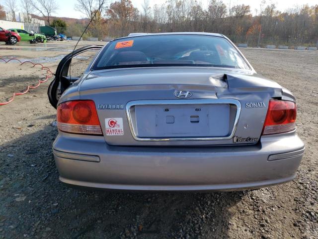 KMHWF25S15A113452 - 2005 HYUNDAI SONATA GL GRAY photo 6