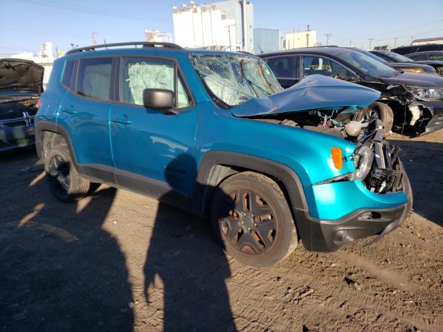 ZACNJDAB2MPM33813 - 2021 JEEP RENEGADE SPORT TEAL photo 4